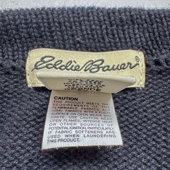 Eddie Bauer Sweater Mens XLT Tall Red Nordic Winter Colorful Festive Ski Outdoor - Picture 7 of 12